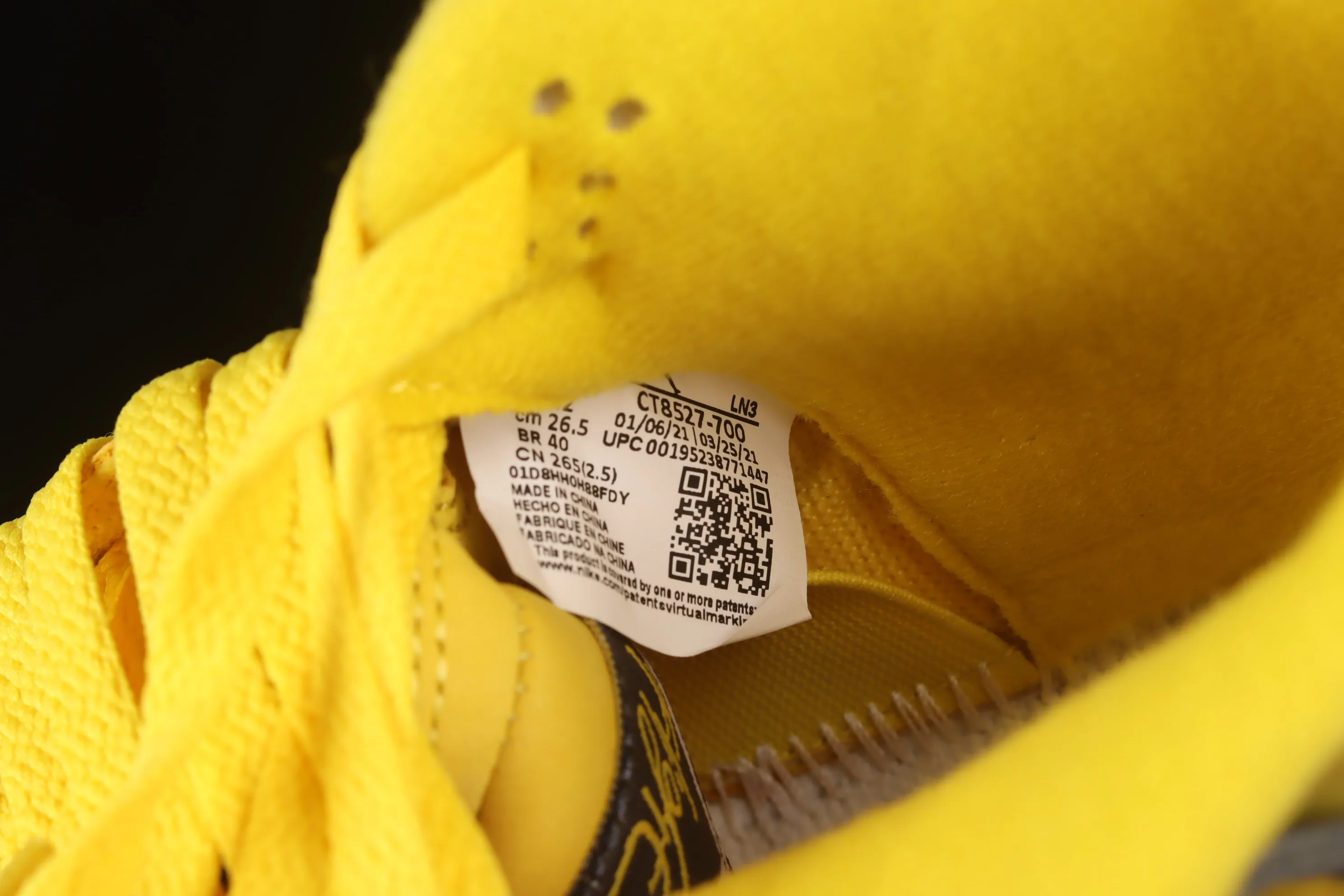 All categories Air Jordan Jordan series basketball shoes Air Jordan 4 foreign trade version Air Jordan 4 Retro "Lightning" AJ4 Joe 4 replica white and yellow electric mother CT8527-700